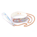 Cosmo Bondage Collar Holográfico con Cadena