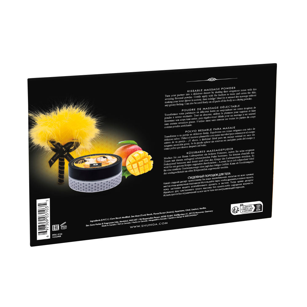 Polvo Corporal Comestible para Masaje - Mango