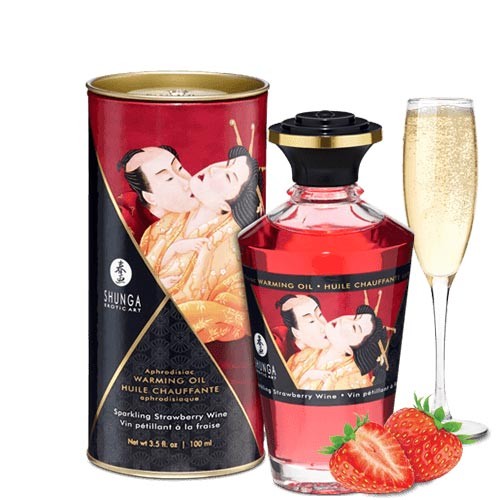 Aceite Afridisiaco Calor Shunga - Frutillas con Champaña Imagen principal del producto