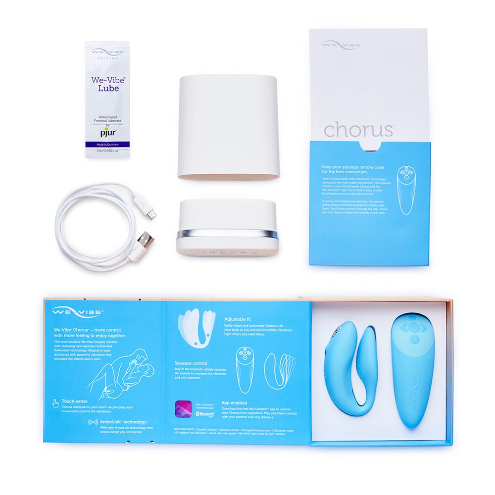Chorus Vibrador con APP Para Parejas - Azul