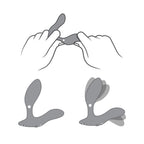 Vector Vibrador Prostatico con APP - Gris