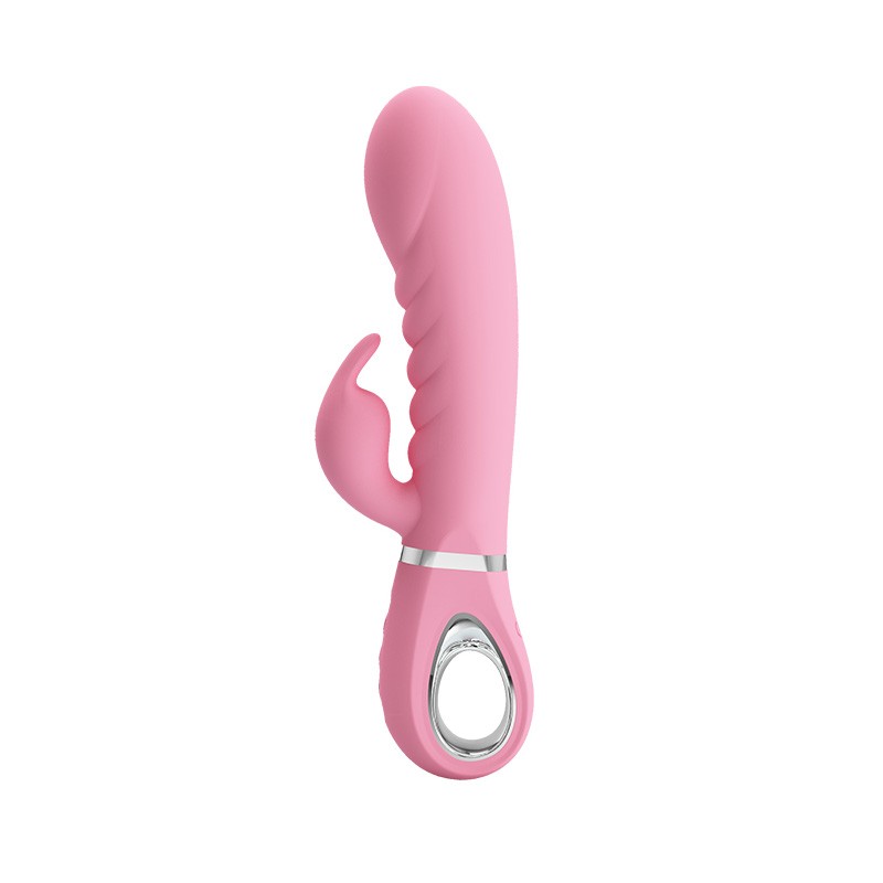 Prescott Vibrador Doble Silicona Extra Suave - Rosa