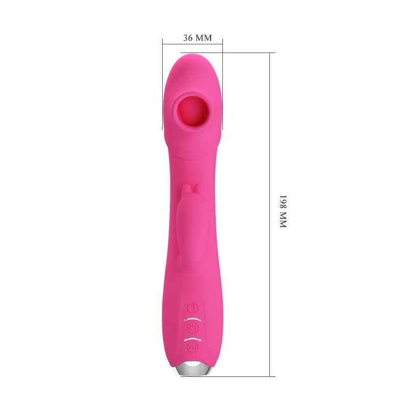 Regina Vibrador Succionador Recargable - Rosado