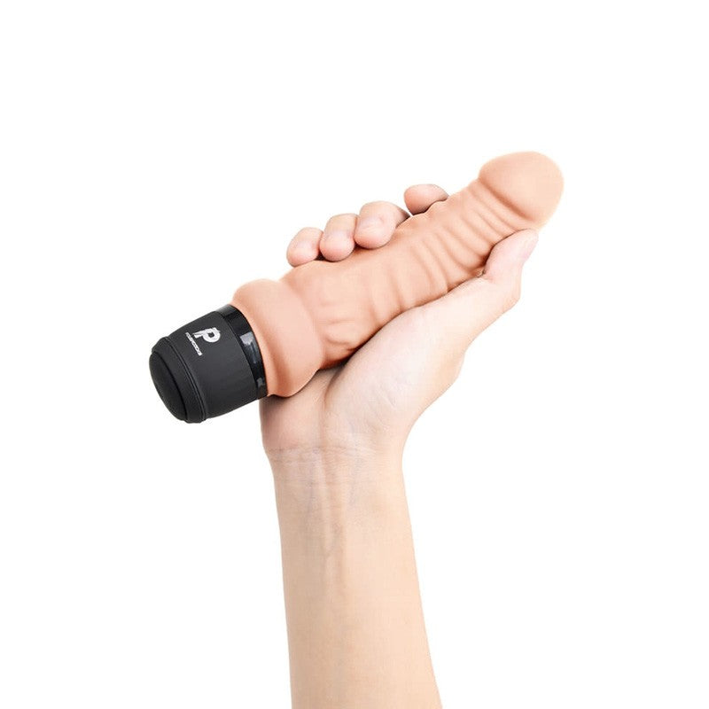 Power Cock Vibrador Realista Recargable - Vainilla