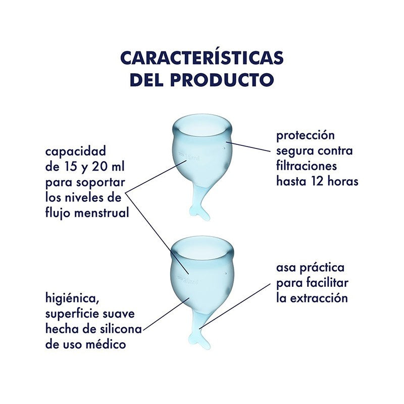 Feel Secure Set de 2 copitas menstruales