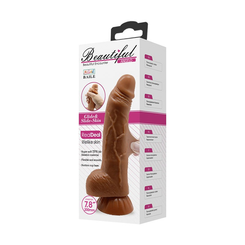 Angelo Dildo Realista Piel Deslizable 20 cm