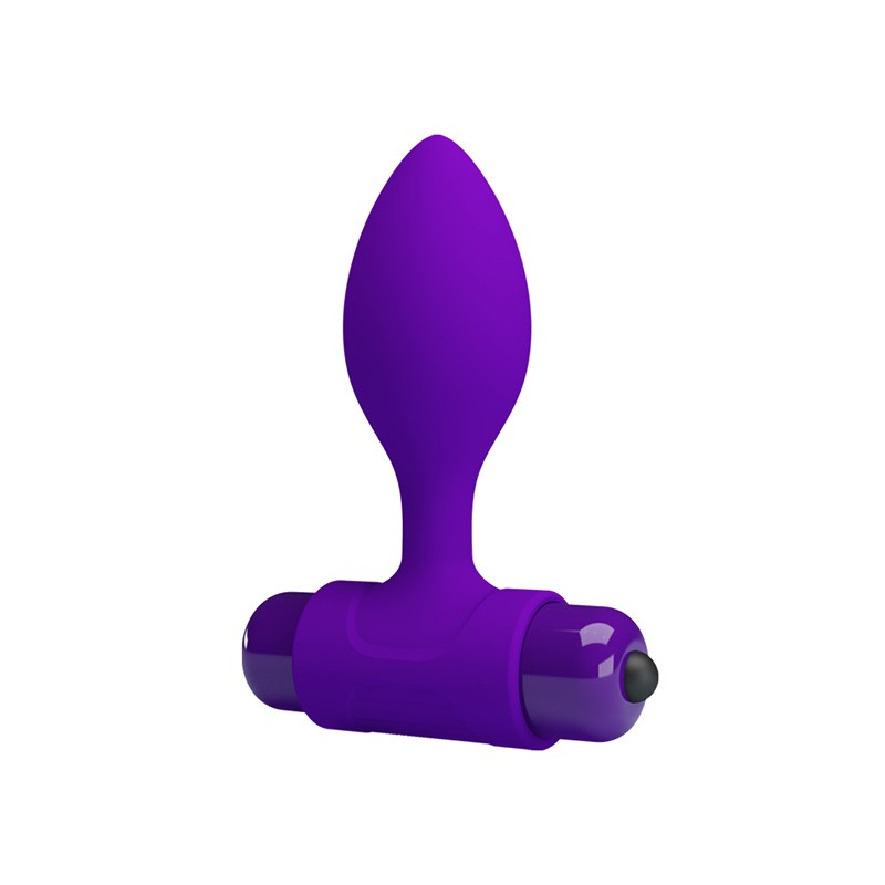 Vibra Butt Plug Anal con Vibración - Morado Imagen principal del producto