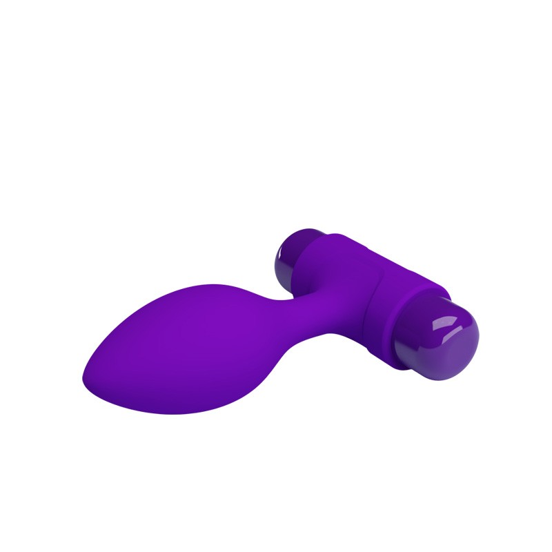 Vibra Butt Plug Anal con Vibración - Morado