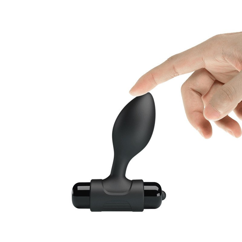 Vibra Butt Plug Anal con Vibración - Negro