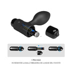 Vibra Butt Plug Anal con Vibración - Negro