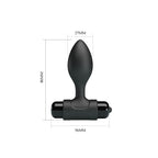 Vibra Butt Plug Anal con Vibración - Negro