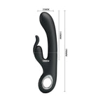 Carina Vibrador Doble Recargable - Negro