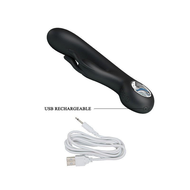 Carina Vibrador Doble Recargable - Negro