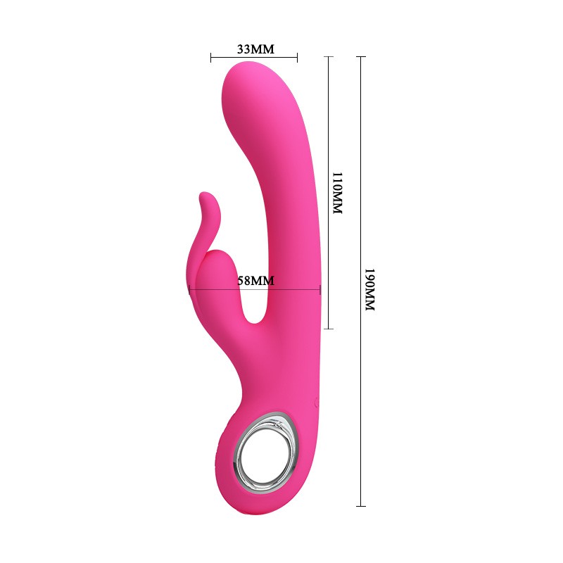 Carina Vibrador Doble Recargable - Rosa