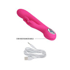 Carina Vibrador Doble Recargable - Rosa
