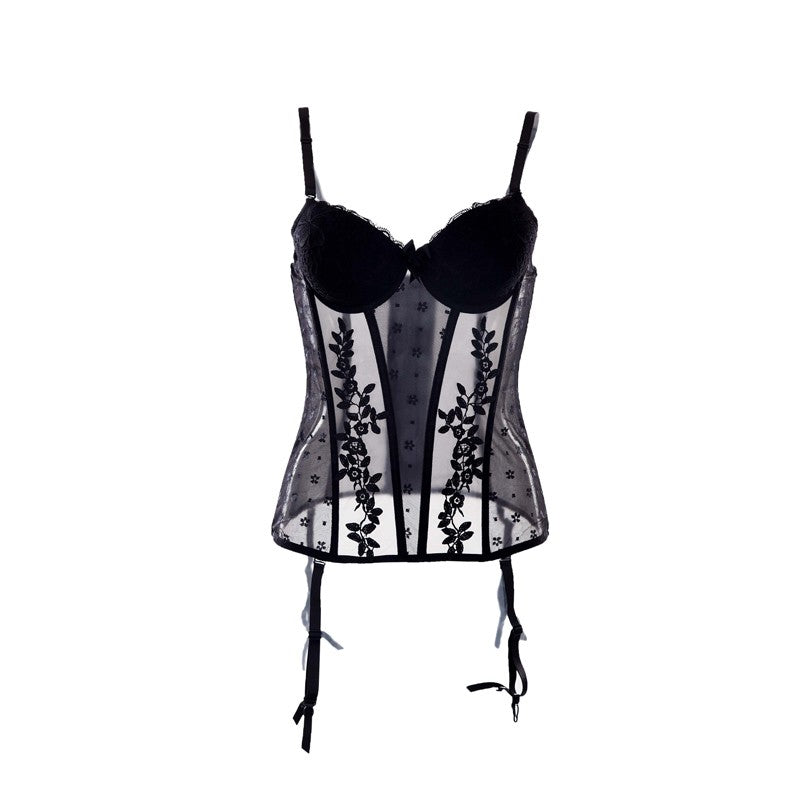 Bustier de Encaje con Medias 6326