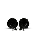Noir Pinzas Pom Pom Ajustables