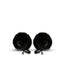 Noir Pinzas Pom Pom Ajustables