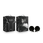 Noir Pinzas Pom Pom Ajustables