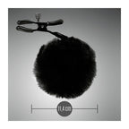 Noir Pinzas Pom Pom Ajustables