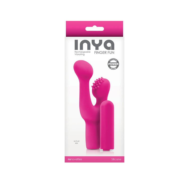 INYA Finger Fun Vibrador Recargable - Rosa Imagen secundaria del producto