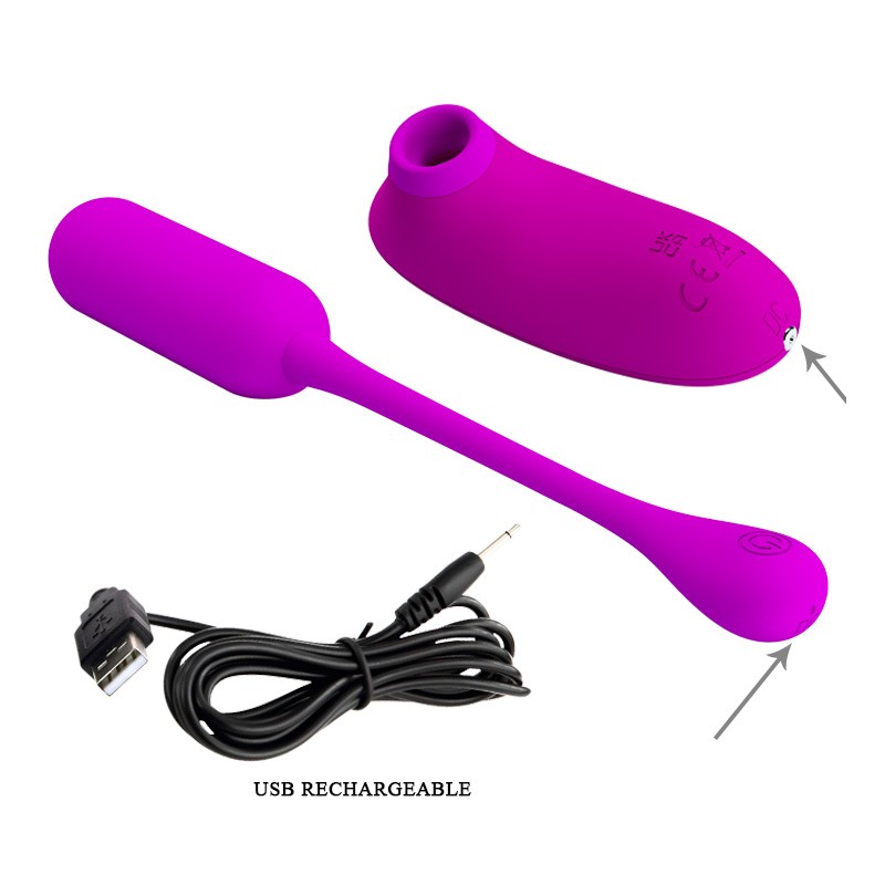 Kit Succionador y Huevo Vibrador