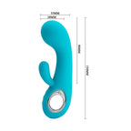 Chris Vibrador Recargable Triple Motor - Turquesa