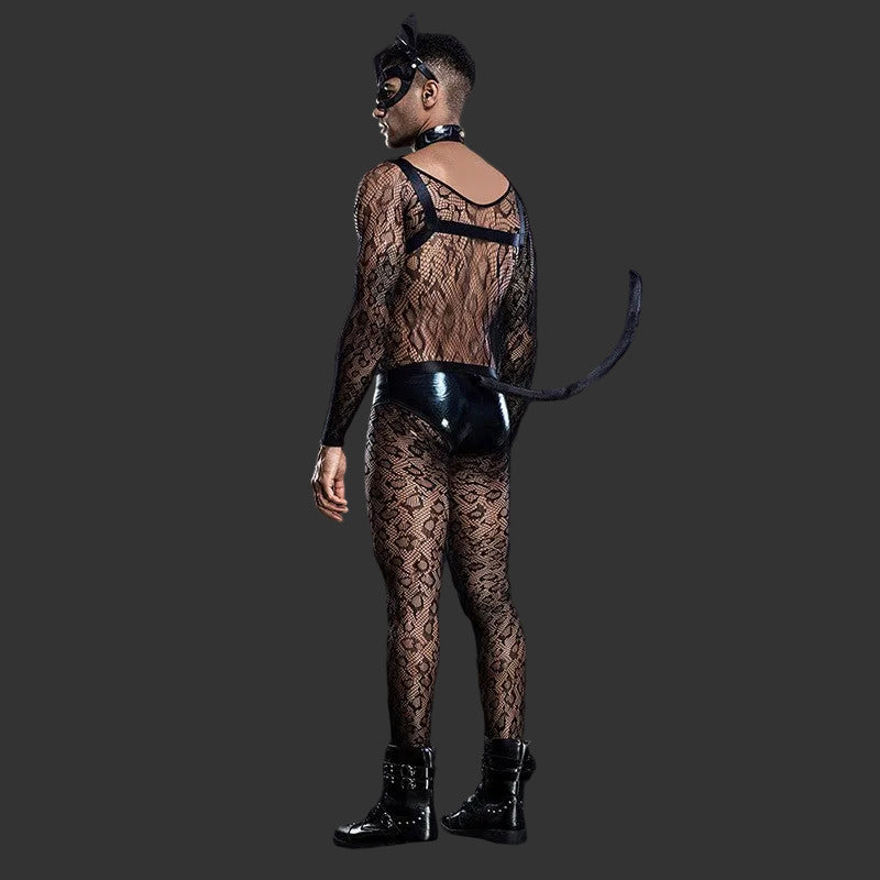 Cat Man 7219 Traje de Malla Imagen secundaria del producto