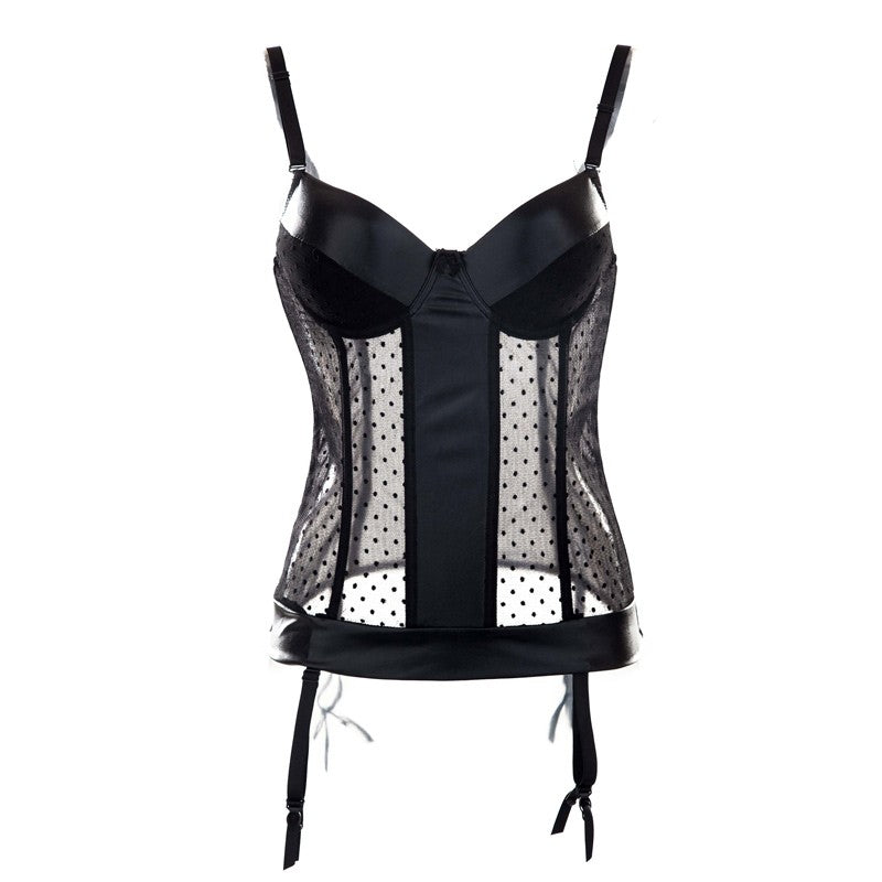 Bustier de Encaje con Medias 6327