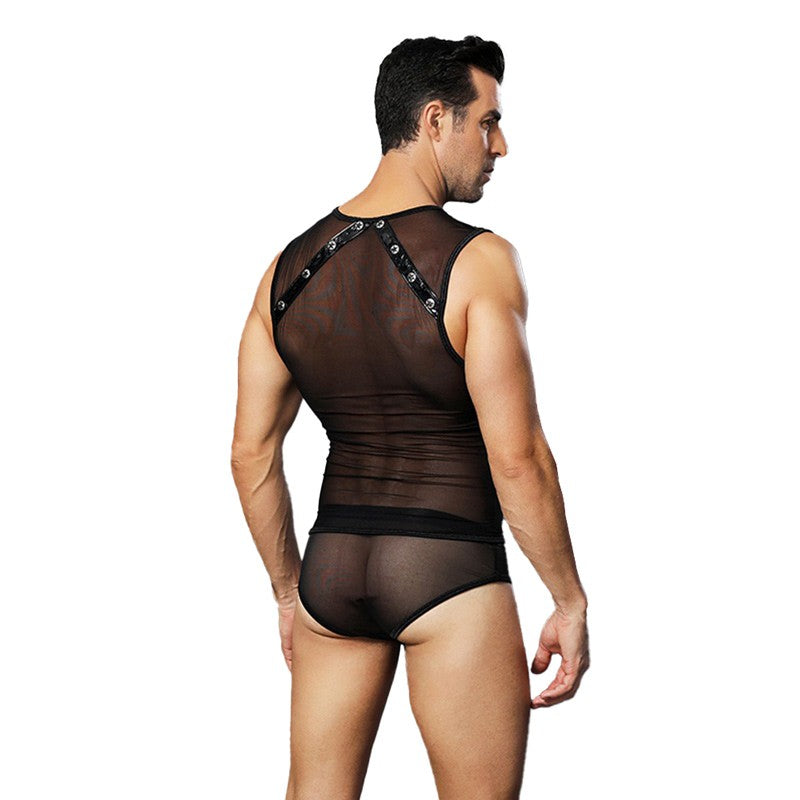 Conjunto Brief y Camiseta Malla 6621