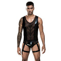 Conjunto Brief con Portaligas y Camiseta Wetlook 7233