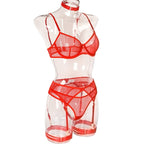 Conjunto con Portaligas 3150 - Rojo