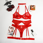 Conjunto con Portaligas 3150 - Rojo