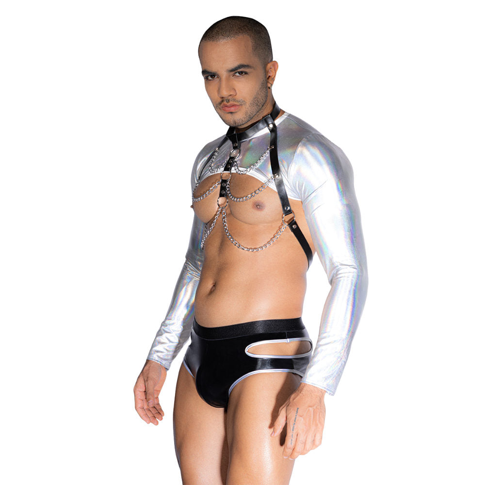 Conjunto Brief y Top Metalizado 9116