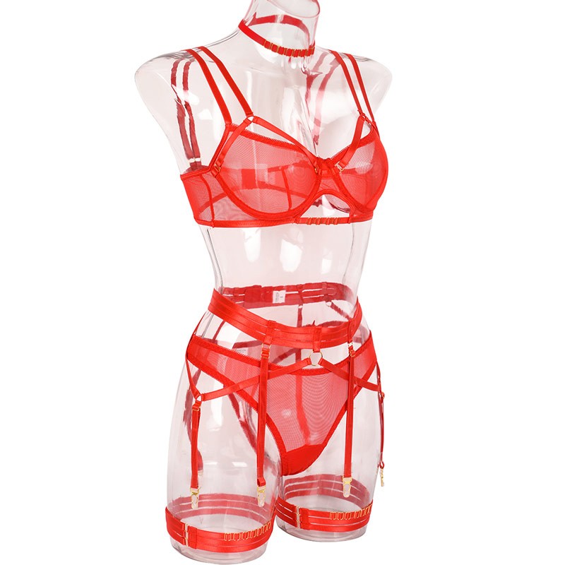 Conjunto con Portaligas 3164 - Rojo Imagen secundaria del producto
