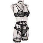 Conjunto con Portaligas 3164 - Negro