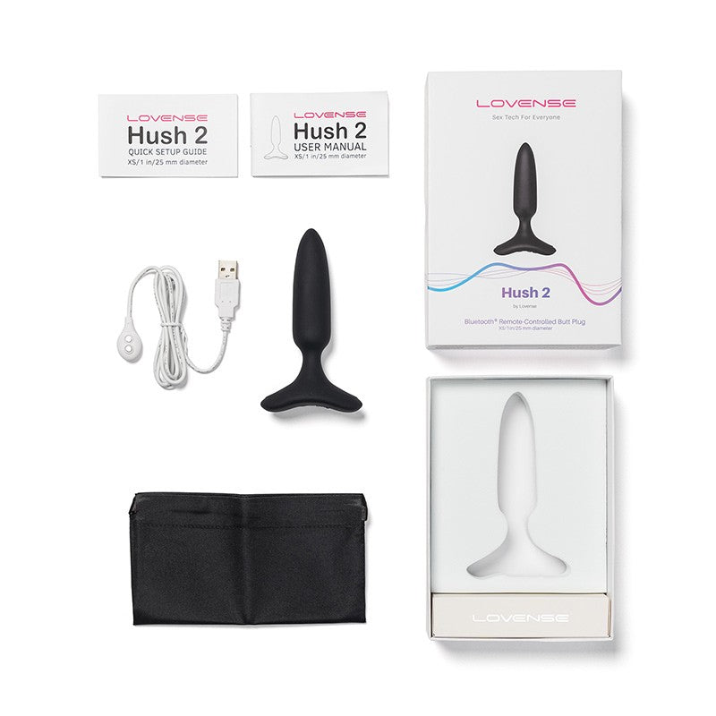 Hush 2 Plug Anal con APP - XS (2,5 cm)