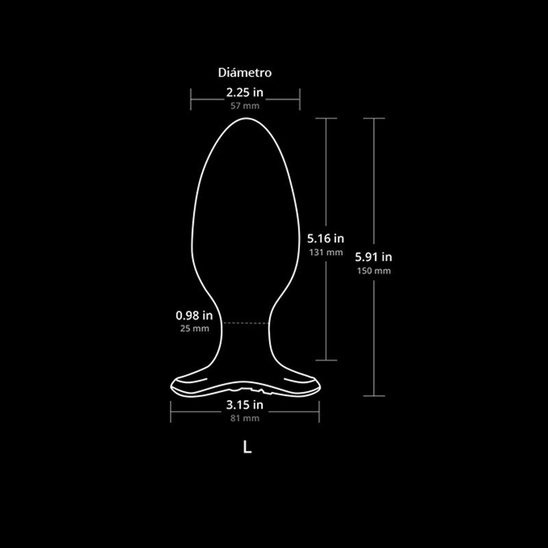 Hush 2 Plug Anal con APP - L (5,7 cm)