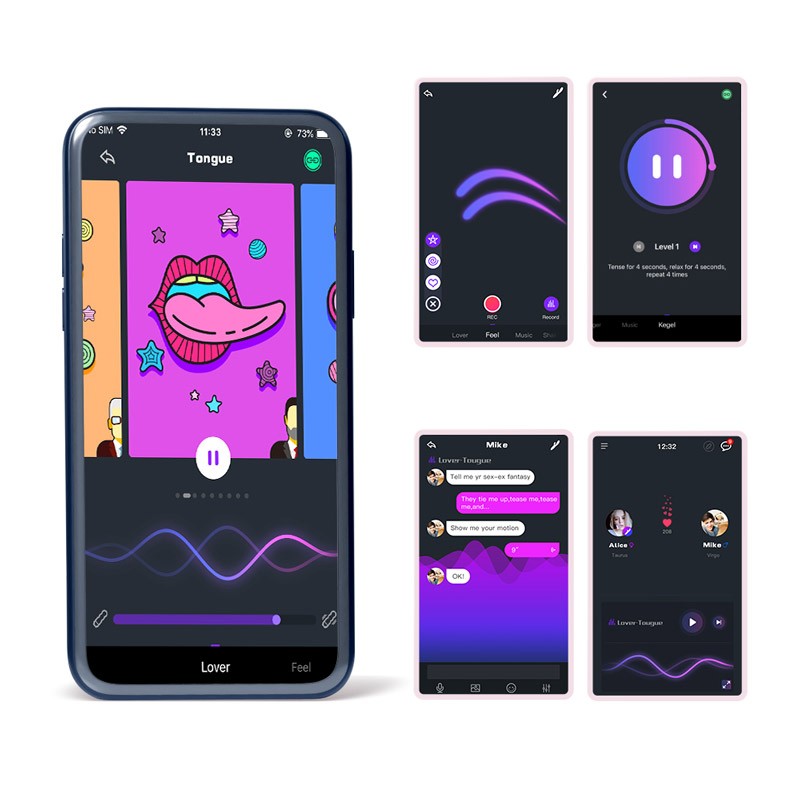 Crystal Duo Bolas Kegel con APP