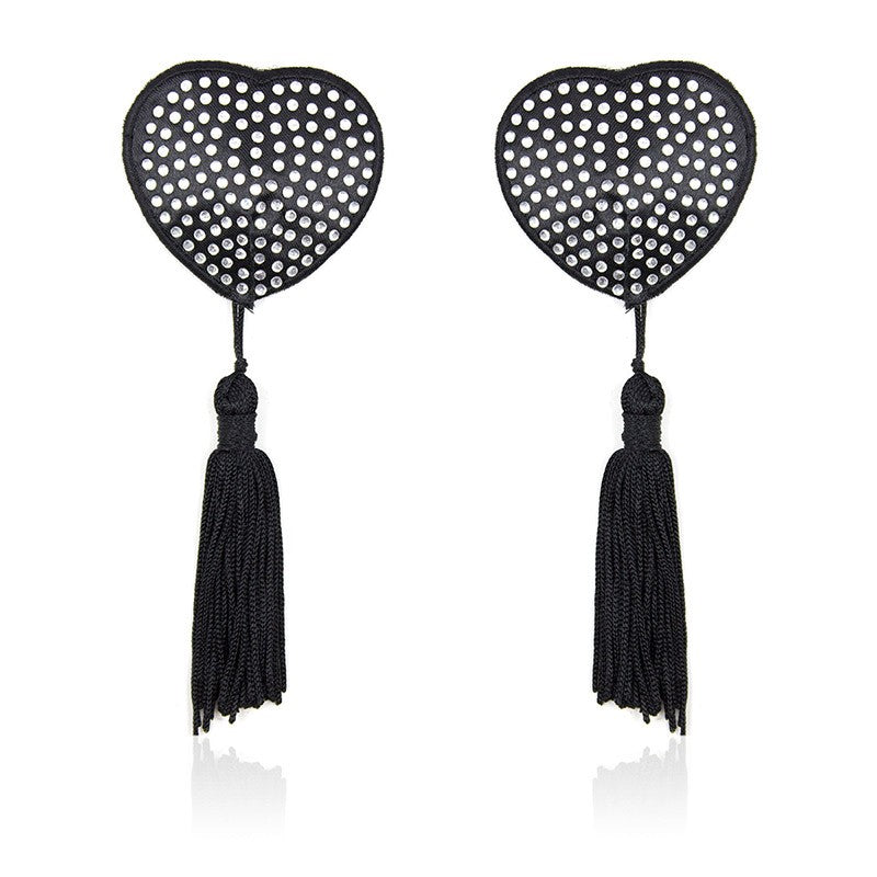 Diamond Heart Pezoneras con Borlas Imagen principal del producto