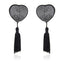 Diamond Heart Pezoneras con Borlas