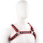 Bulldog Arnés de Pecho con Broches - Rojo