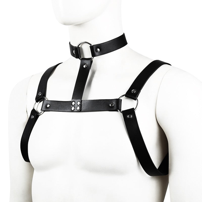 Stud Arnés de Pecho con Collar Imagen secundaria del producto