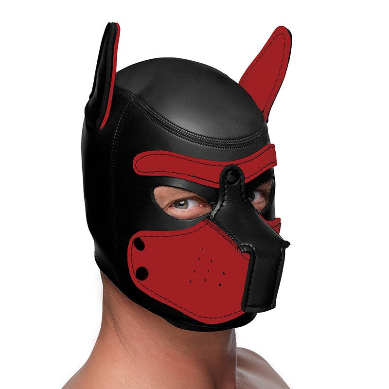 Puppy Play Máscara de Perro - Rojo Imagen secundaria del producto