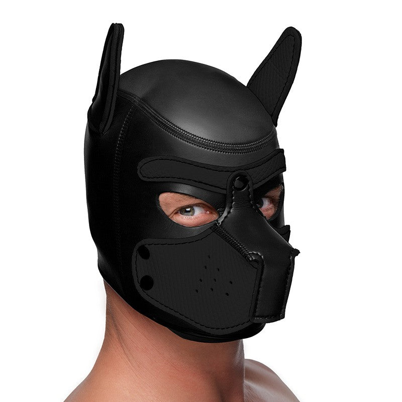 Puppy Play Máscara de Perro - Negro Imagen secundaria del producto