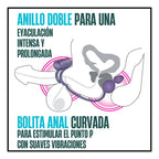 Anal Adventures Platinum Plug Anal Con Anillo Vibrador Doble