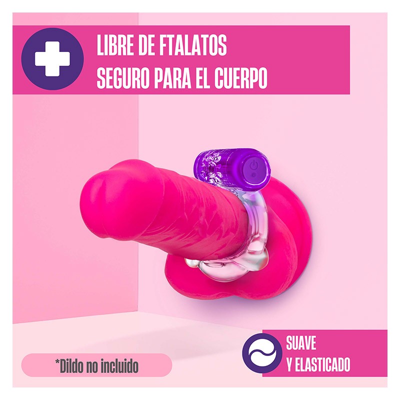 Pleaser Anillo Vibrador Recargable - Morado