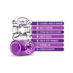Pleaser Anillo Vibrador Recargable - Morado