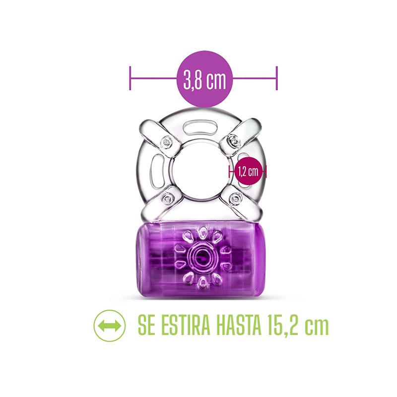 Pleaser Anillo Vibrador Recargable - Morado