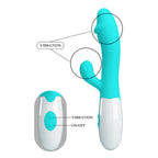 Snappy Vibrador de Doble Estimulación - Turquesa